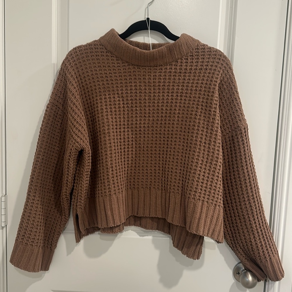 Thick Comfy Soft Knit Cre Neck Sweater